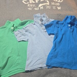 Crewcuts Green and Blue Polo Set